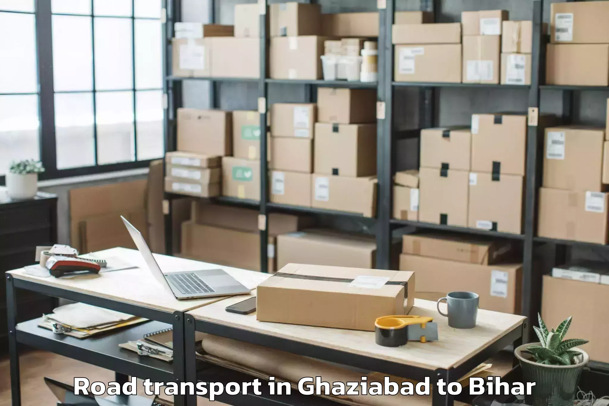 Book Ghaziabad to Bagaha Road Transport Online